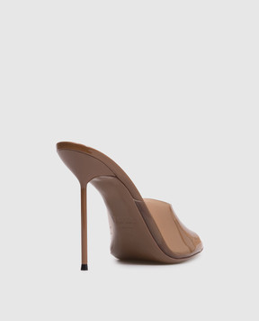 Paris Texas Brown LIDIA mules PX1600XPVCV