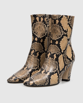 Aeyde Maris beige leather ankle boots AB0735006006226