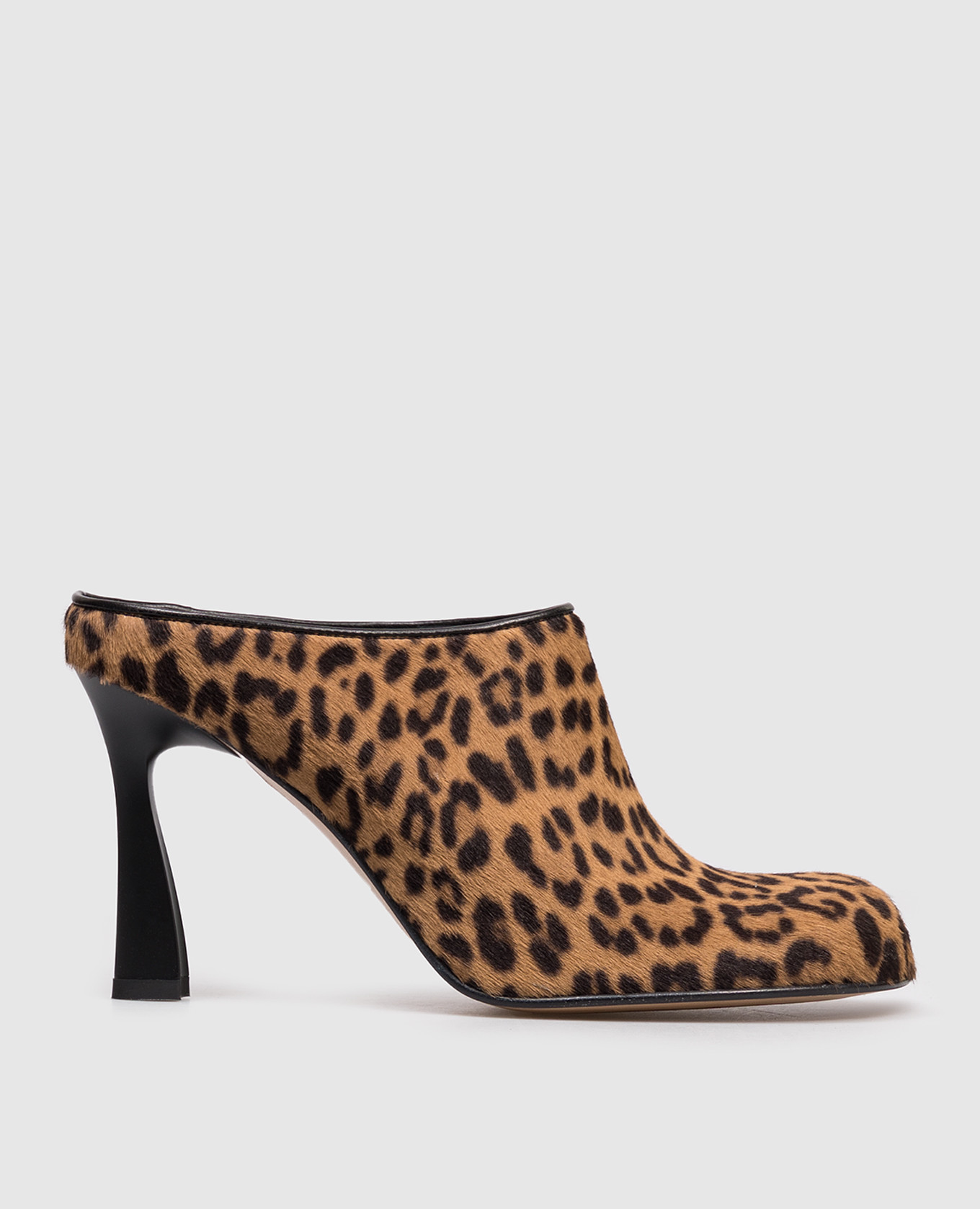 

Brown leather mules in animal print Premiata