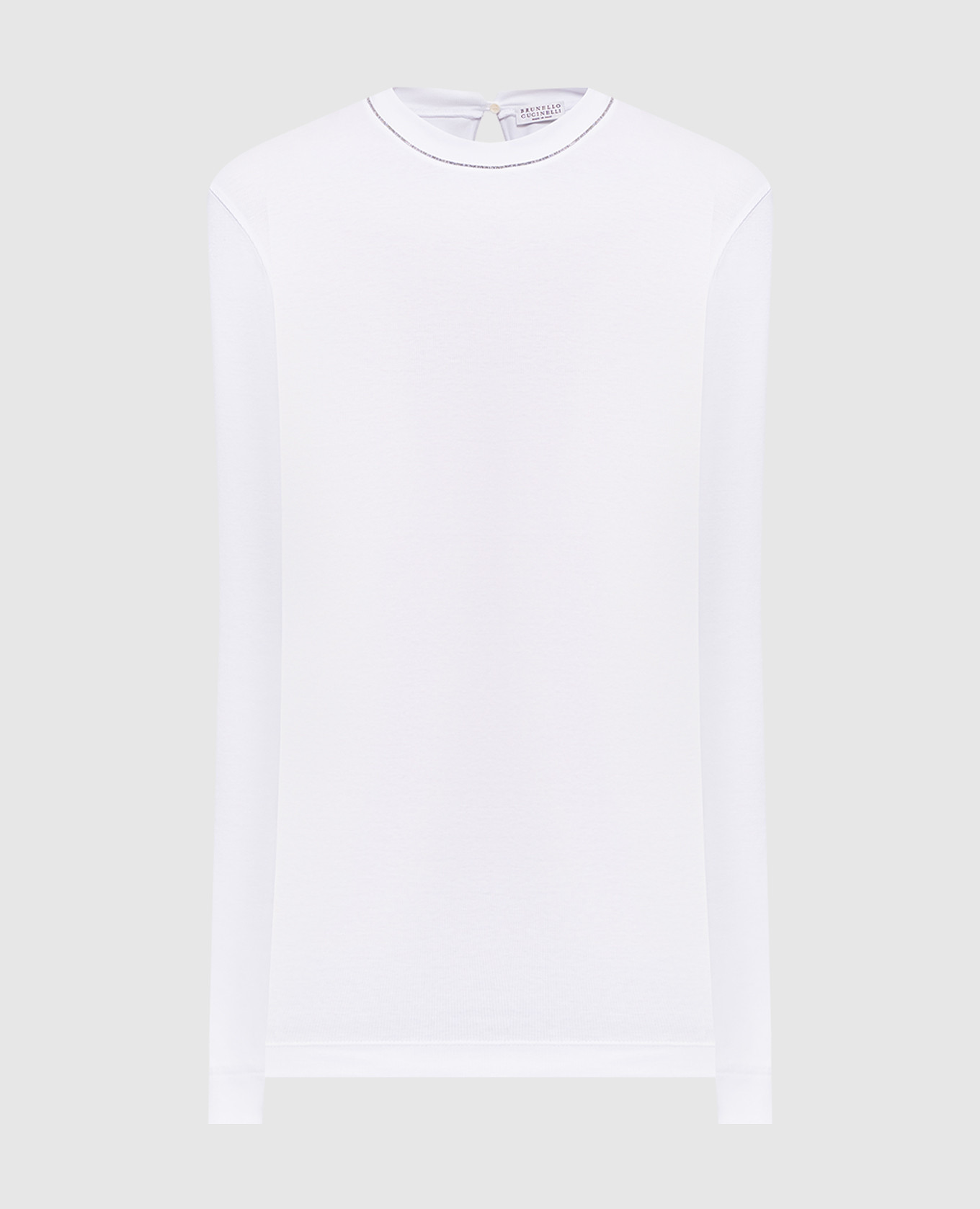 White longsleeve with monil chain