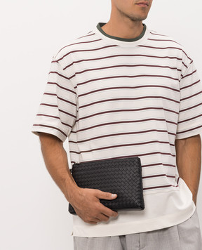 Bottega Veneta Black leather clutch 876093V0010