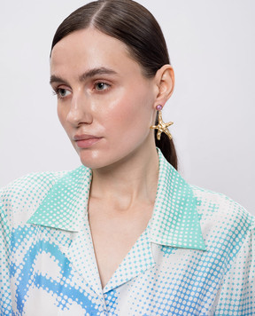 Oceanus TIDAL STAR gold earrings TIDALSTAR