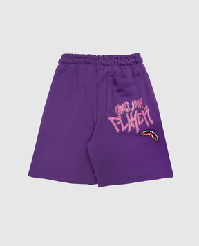 Sprayground Children's purple shorts Characters Fight SPY1281EPRPL