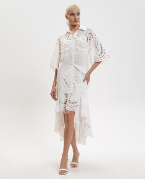 Charo Ruiz White elongated blouse Tao 263201