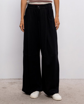Brunello Cucinelli Black silk pants MP828B2B99