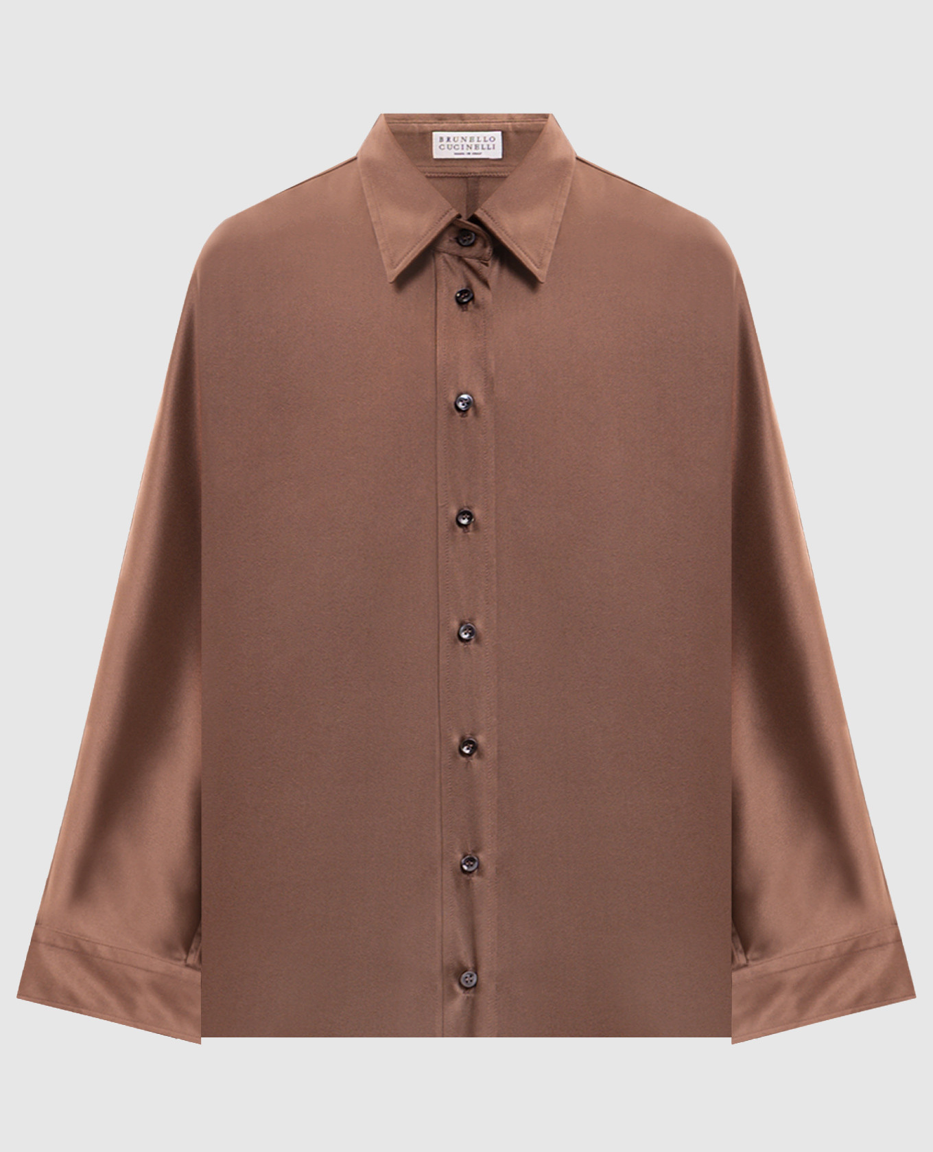 

Brown silk blouse Brunello Cucinelli