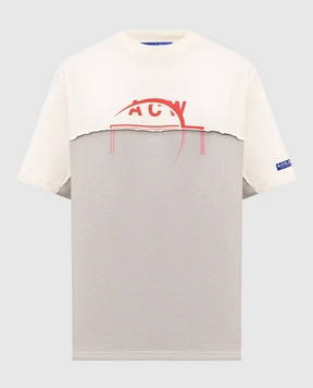 A Cold Wall Beige Split T-shirt ACWMTS243