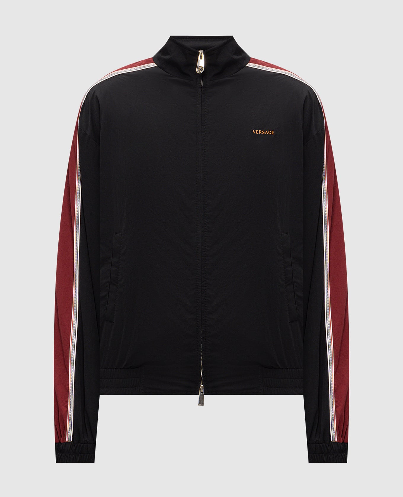 Schwarze Sportjacke mit Logostickerei