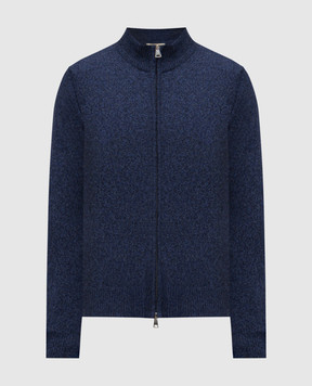Cashmere&Whiskey Blue merino wool cardigan 50706