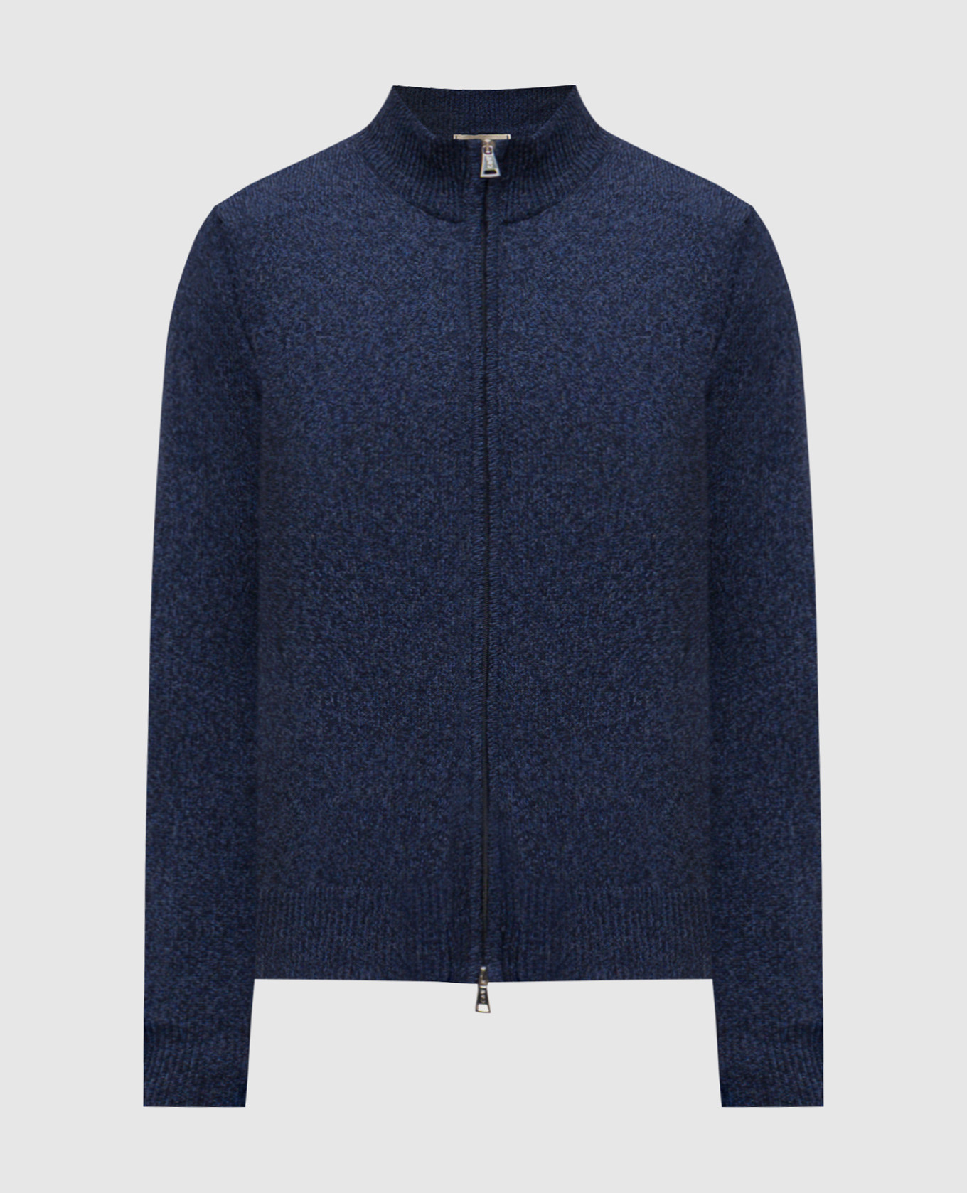 Blue merino wool cardigan