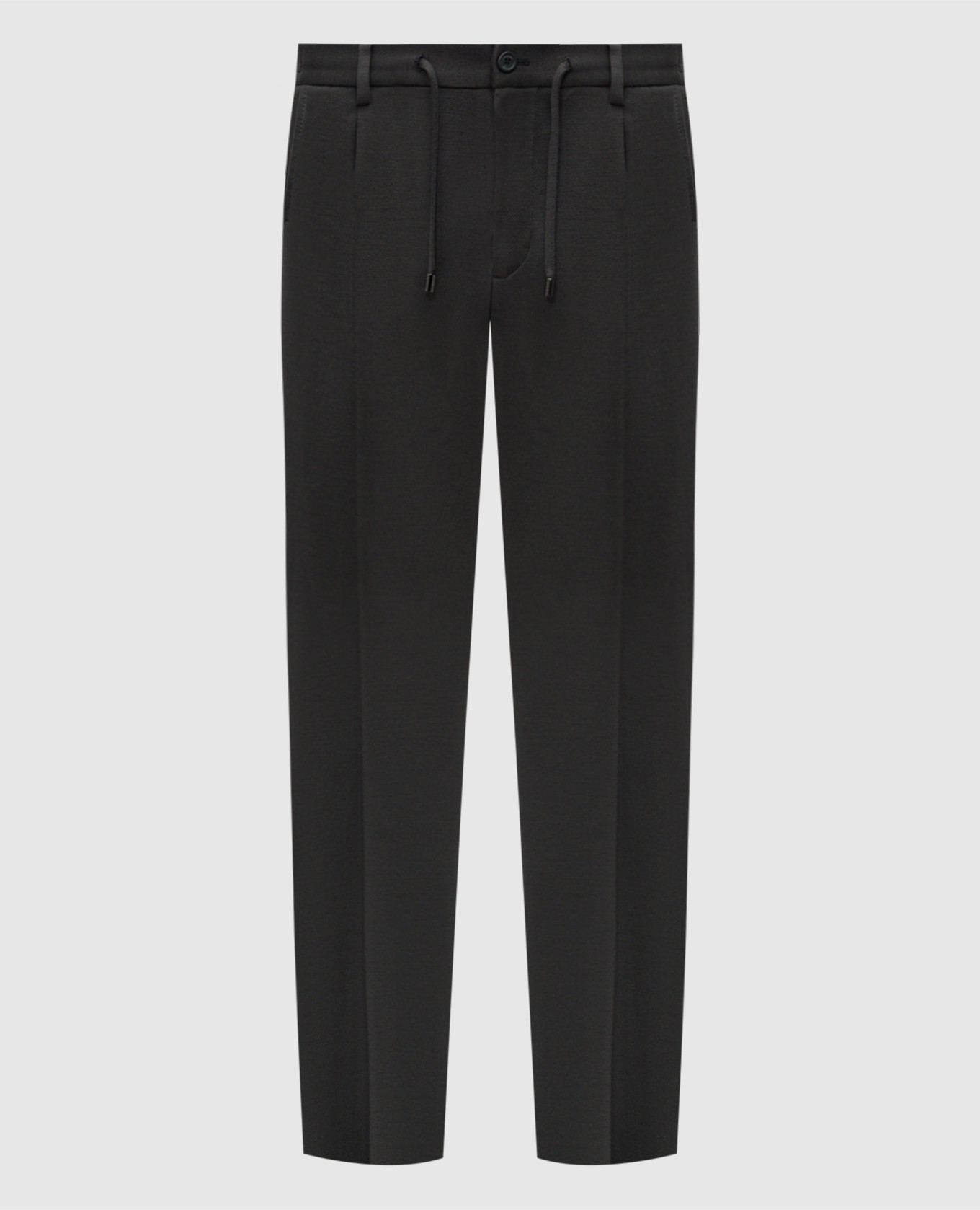 

Green wool trousers with logo Stefano Ricci