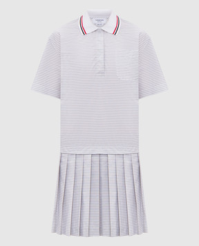 Thom Browne Striped pleated dress FDSF44A07878