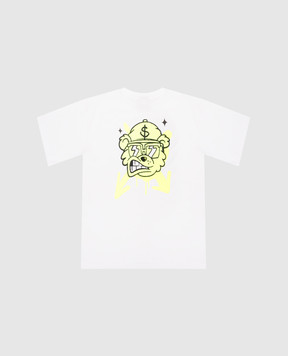 Sprayground Children's white Graffiti Bear T-shirt SPY1443WHT