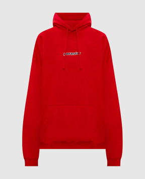 Vetements Red hoodie with print ME76HD216R