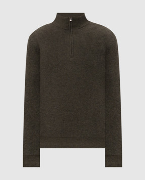 Agnona Green cashmere jumper K212U281K1213
