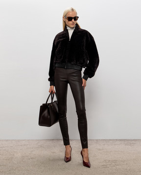 ARMA Roche brown leather leggings 001L26600202