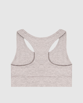 Palm Angels Gray top with a patch PLA1UWTP09SI