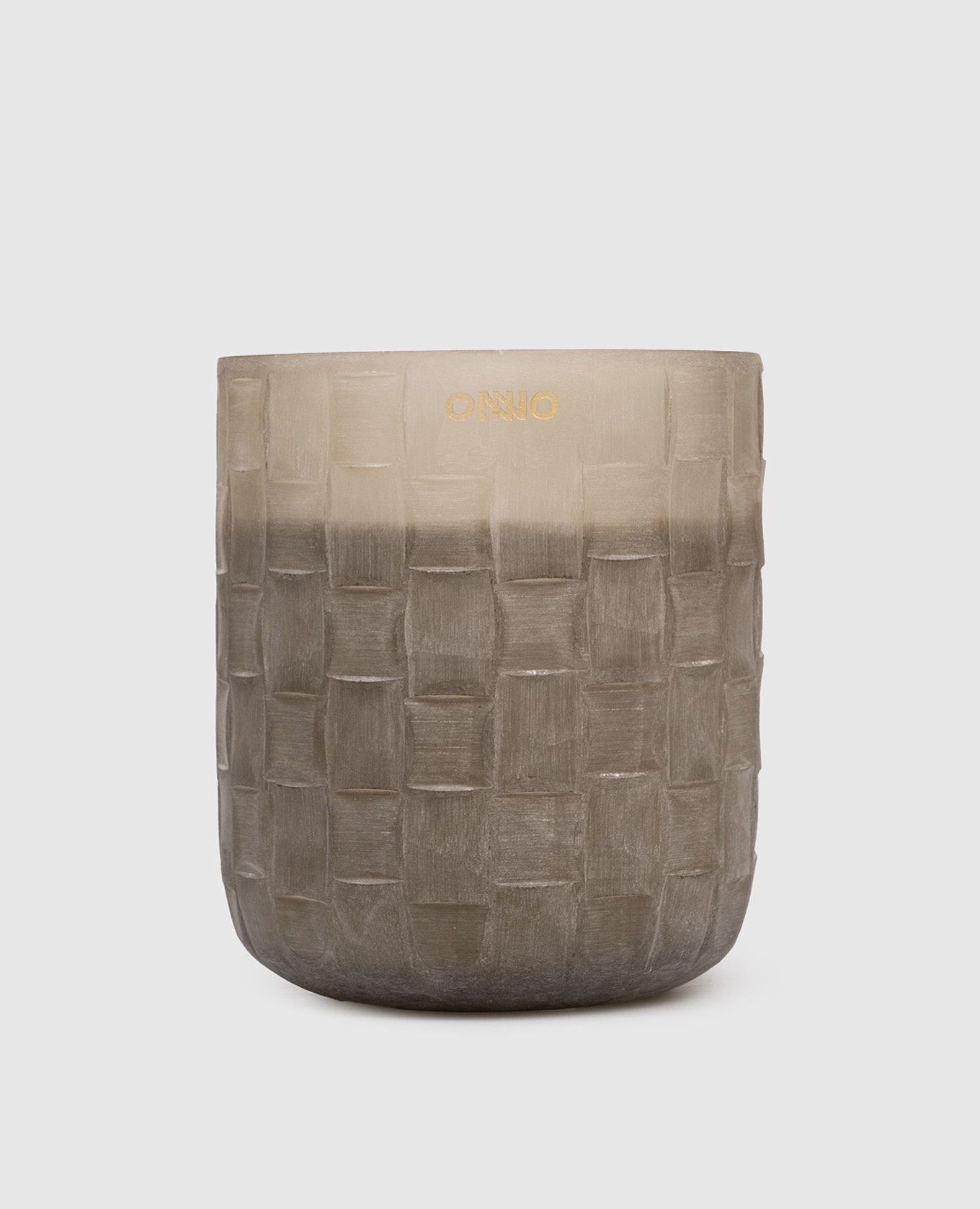 

Chess  candle with Precious Oud scent in a glass candle holder Onno, Grey