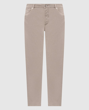 Brunello Cucinelli Grey jeans with emblem M277PB3210
