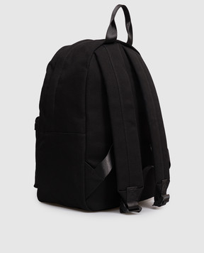 Palm Angels Black backpack with logo patch PMNB024S26FAB002
