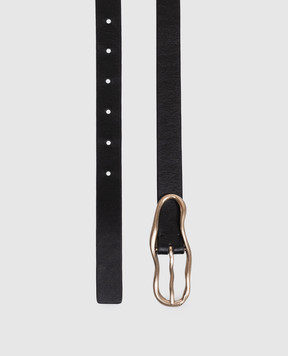 Marsell Black leather belt Groviglio MACD006P010
