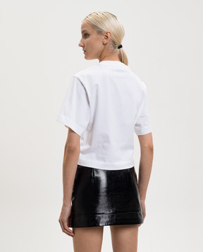 Off-White White cropped T-shirt with logo print 2AA090S26JER001