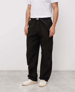Iceberg Black cargo pants with belt B1300032