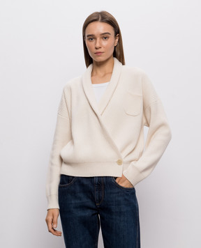 Brunello Cucinelli Ivory cashmere cardigan M12724306P