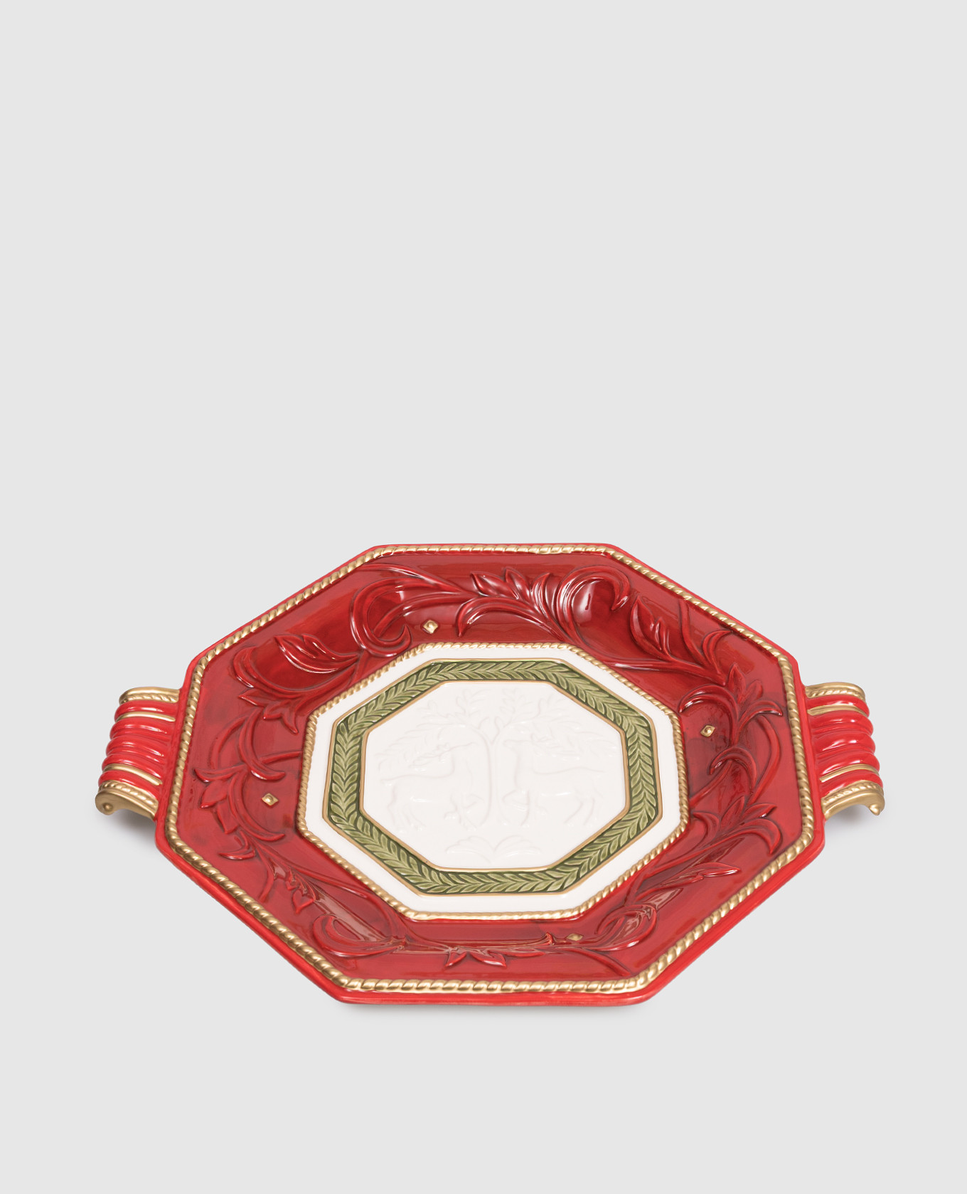

Telluride Ceramic Dish with Handles Fitz&Floyd, Red