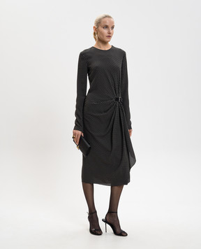 Tom Ford Black polka dot silk dress AB3644FAP253