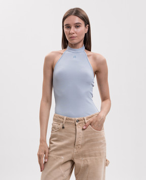 AMIRI Blue top with an open back AWTOJR1091