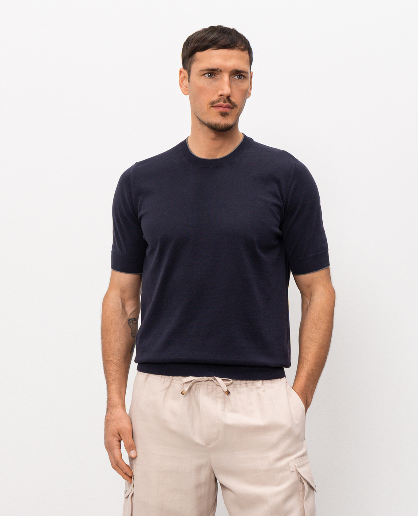 

Blue T-shirt Brunello Cucinelli
