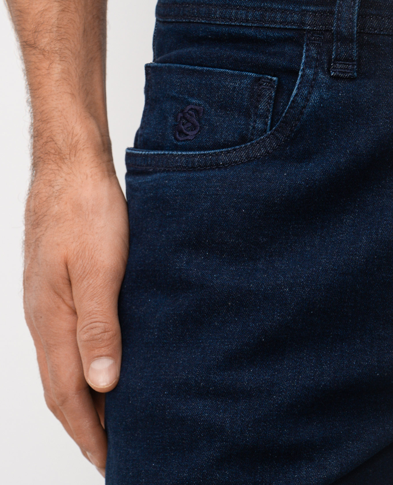 Blue Costantino jeans with monogram Scissor Scriptor 5