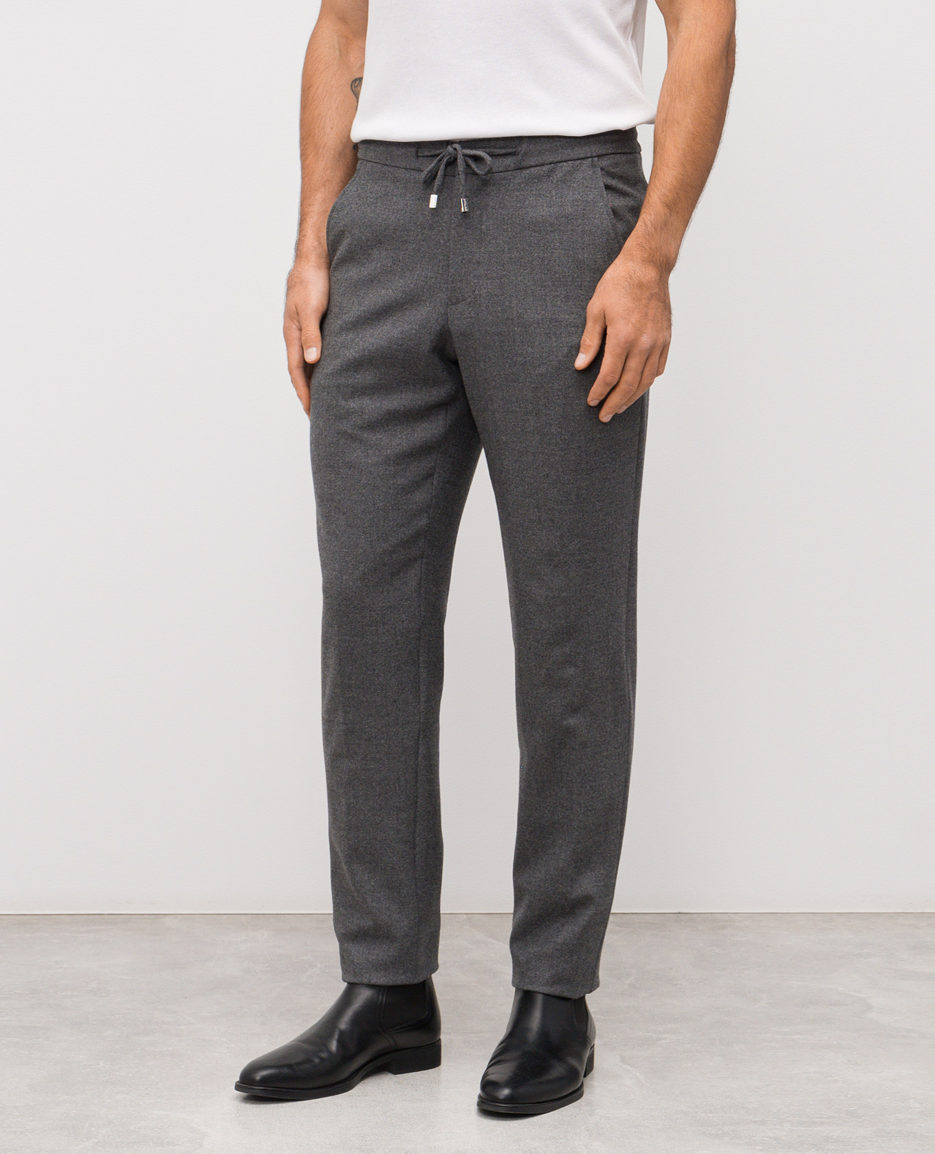

Gray wool pants Enrico Mandelli, Grey