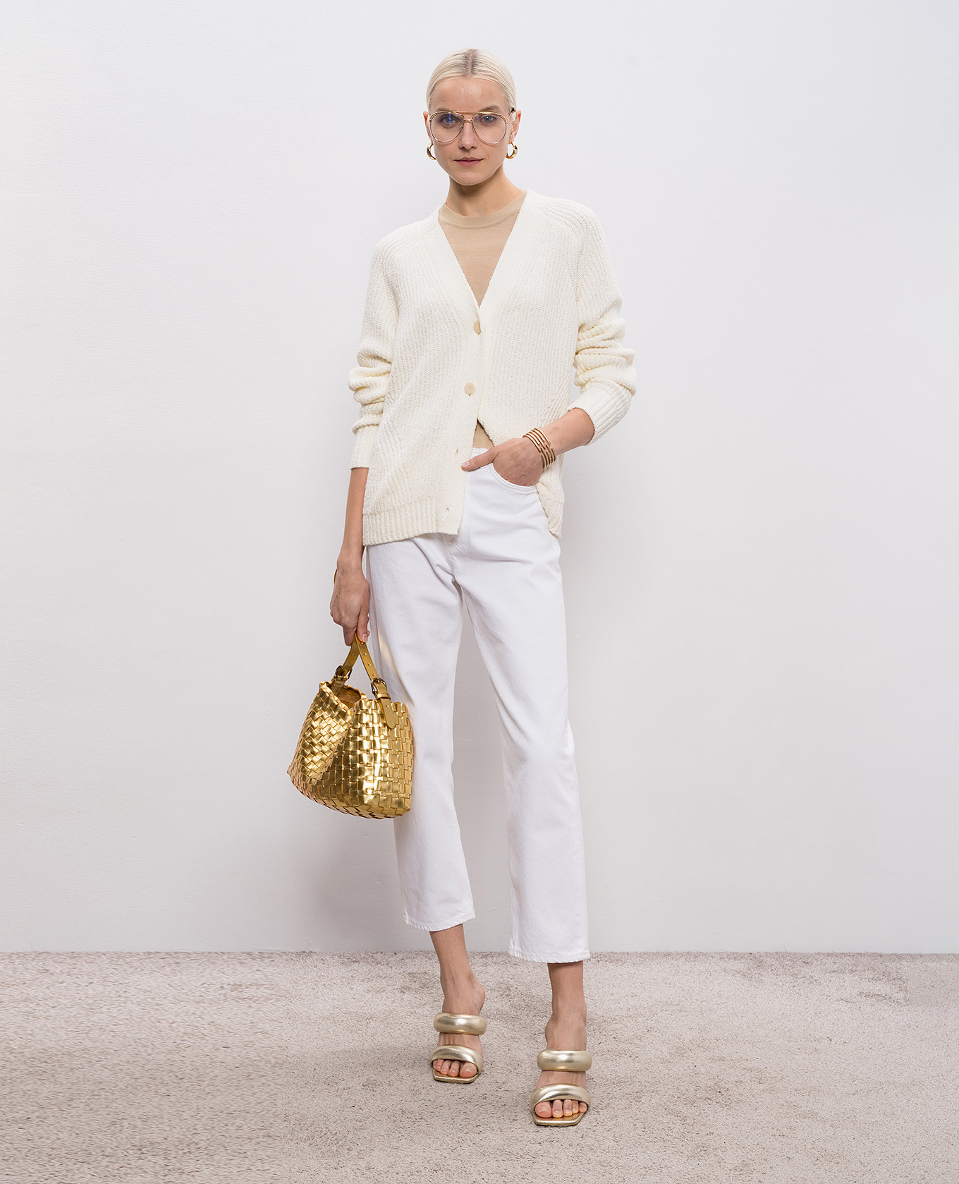 

Cashair beige cashmere top JOSEPH