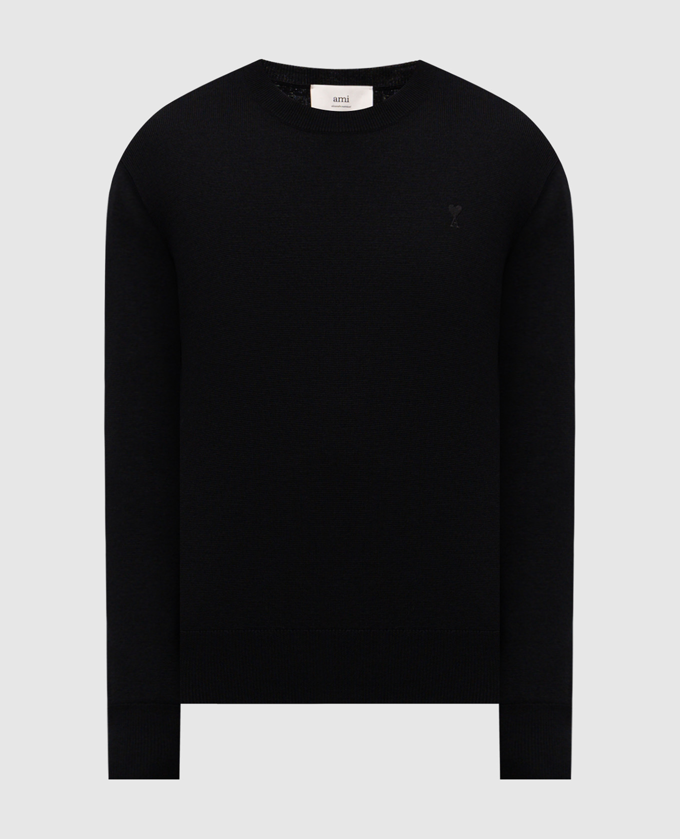

Black merino wool jumper Ami Paris