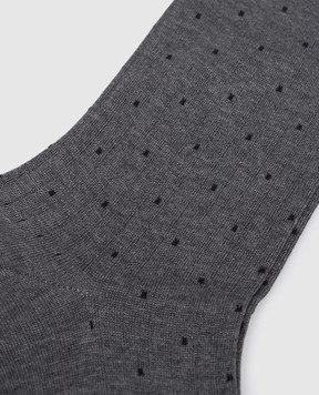 Bresciani Gray polka dot socks MC034RI1345XX