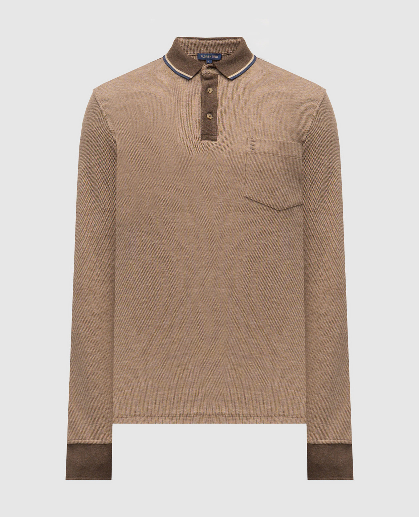 

Brown polo shirt with emblem Florentino