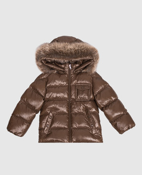 Moncler ENFANT Children's brown down jacket K2F L29511A00024597Z8