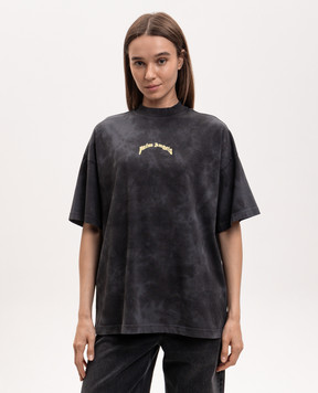Palm Angels Gray T-shirt with print PWAA07BS26JER009
