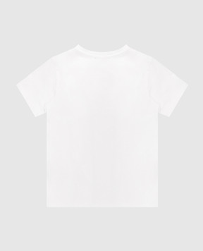 Balmain Children's white T-shirt with logo print BY8Q21Z3672410