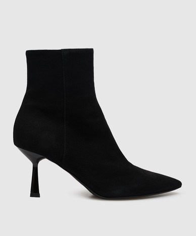 Schwarze Wildleder-Ankle-Boots von Alla