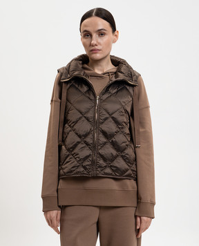 Max Mara Brown down vest REGIC TREGIC