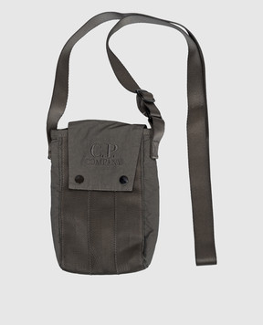 C.P. Company Plain Paper Touch Gray Phone Bag MAC157A110188M