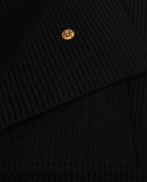 Versace Black Medusa wool scarf 10259311A18666