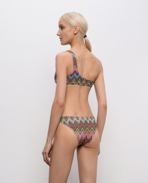Missoni One-shoulder swimsuit with pattern MC23SP02BR014K