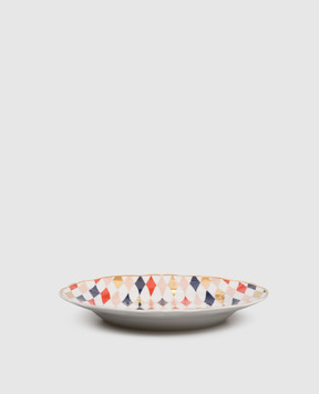 Bitossi Home Geometric print porcelain dessert plate ABR00022