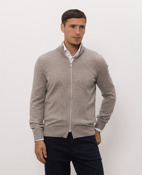 Brunello Cucinelli Beige cashmere cardigan M2200106