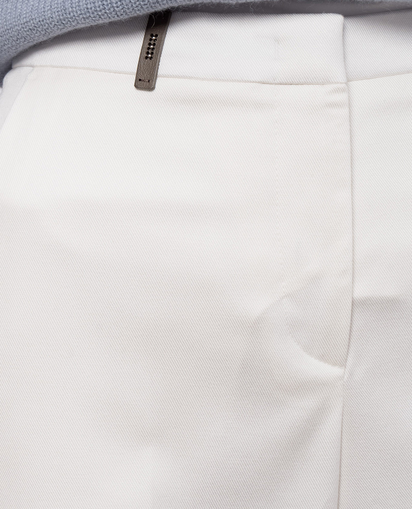 White straight-leg patch pants Peserico 5