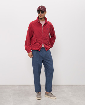 Brunello Cucinelli Blue linen pants MH248E1710